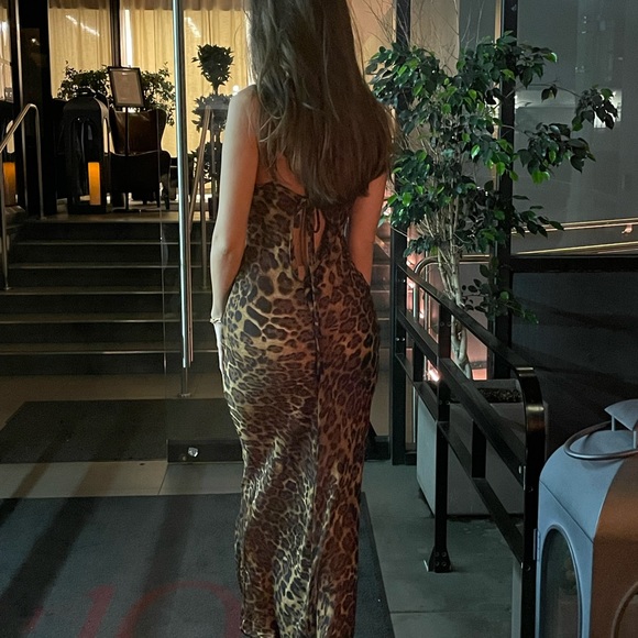 Rat and boa style leopard dress - Picture 2 of 13